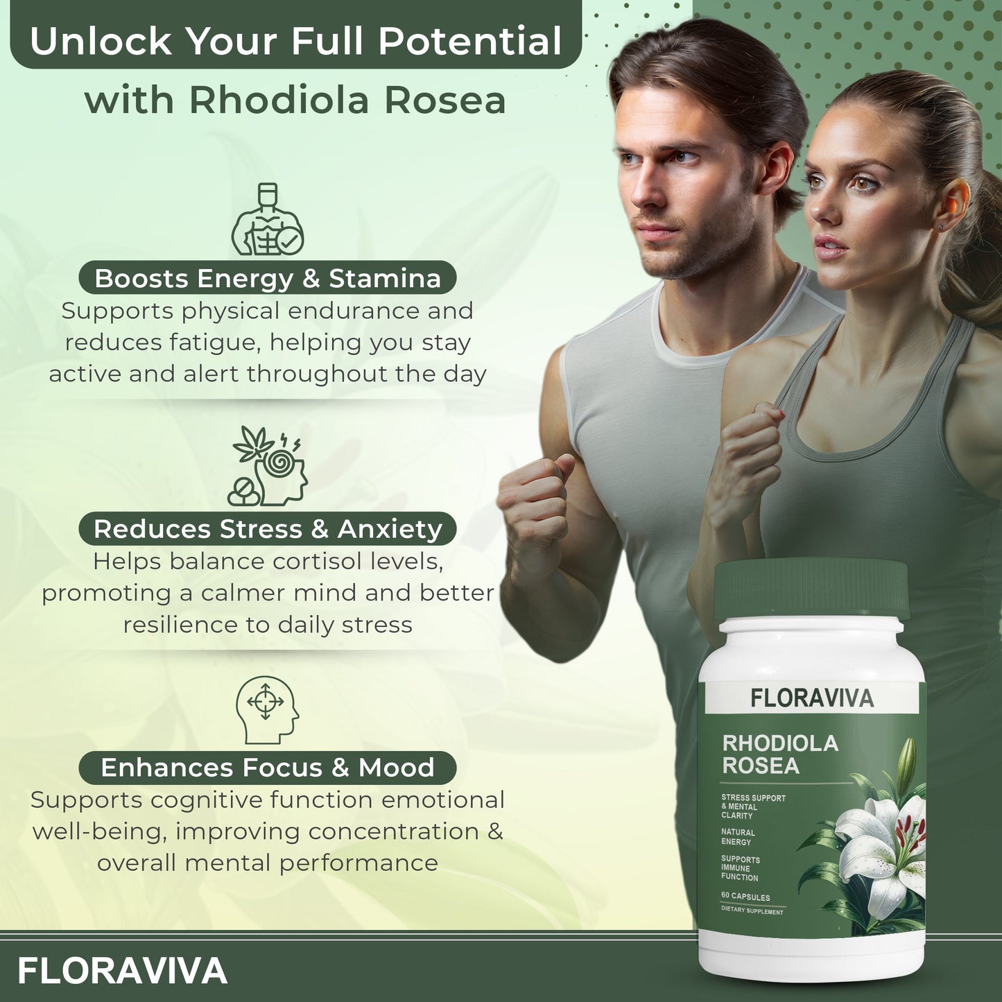 Floreviva® Rhodiola Rosea Capsules