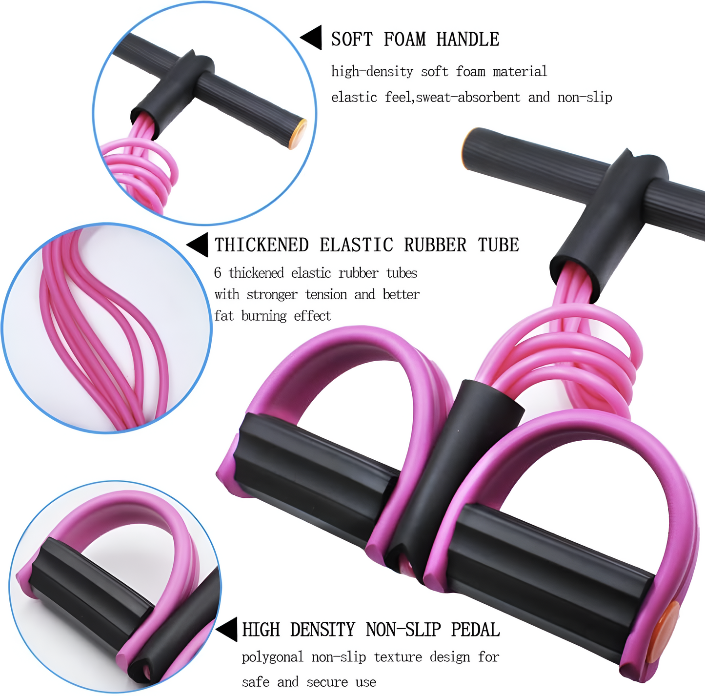 Multifunction Tension Rope, Elastic Yoga Pedal Puller Resistance Band