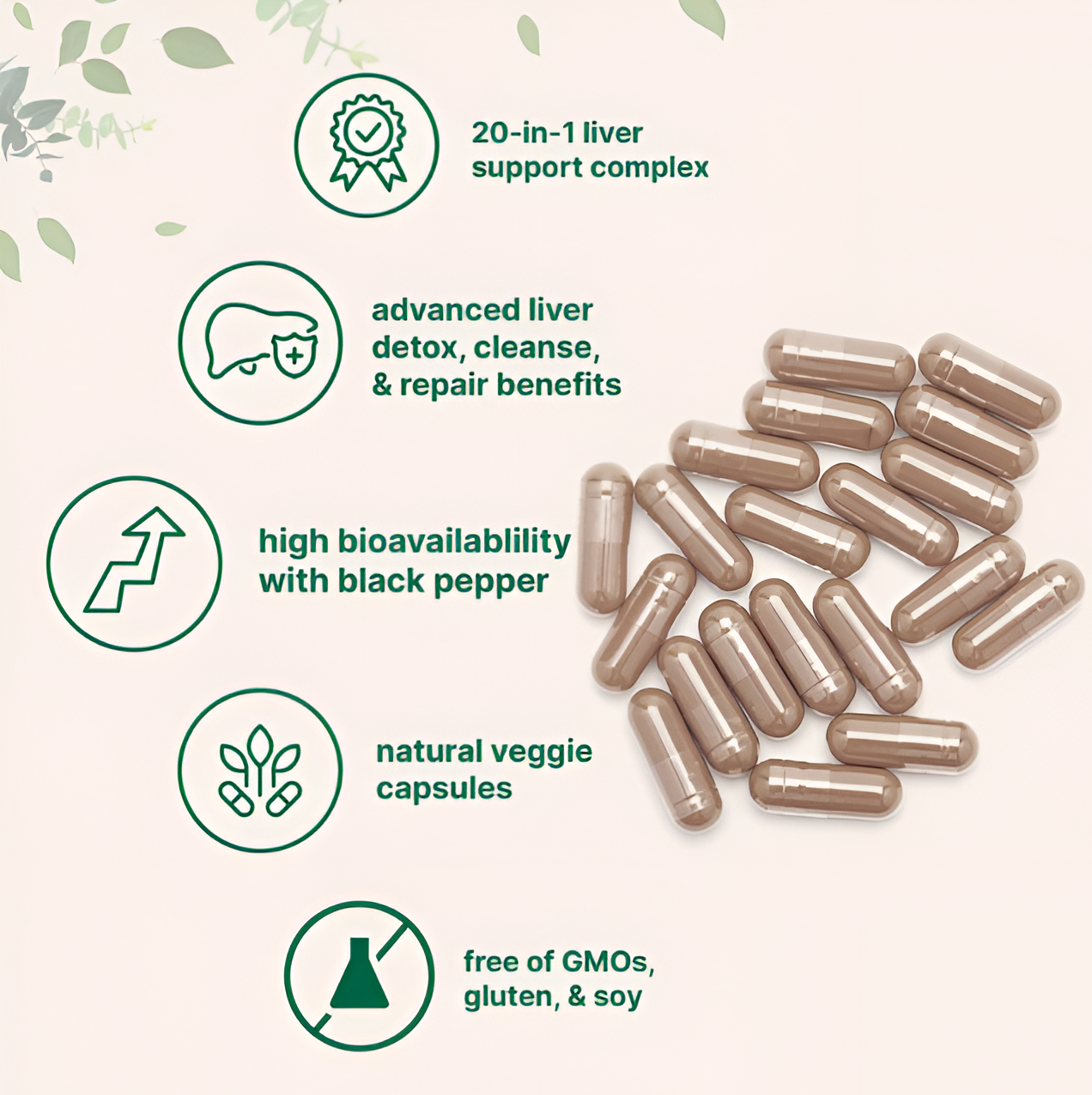 NutraForm™ Liver Detox, 240 Veggie Capsules