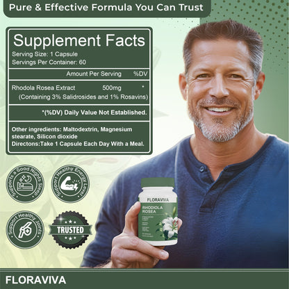 Floreviva® Rhodiola Rosea Capsules