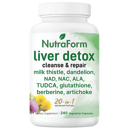 NutraForm™ Liver Detox, 240 Veggie Capsules